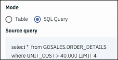 Custom SQL query