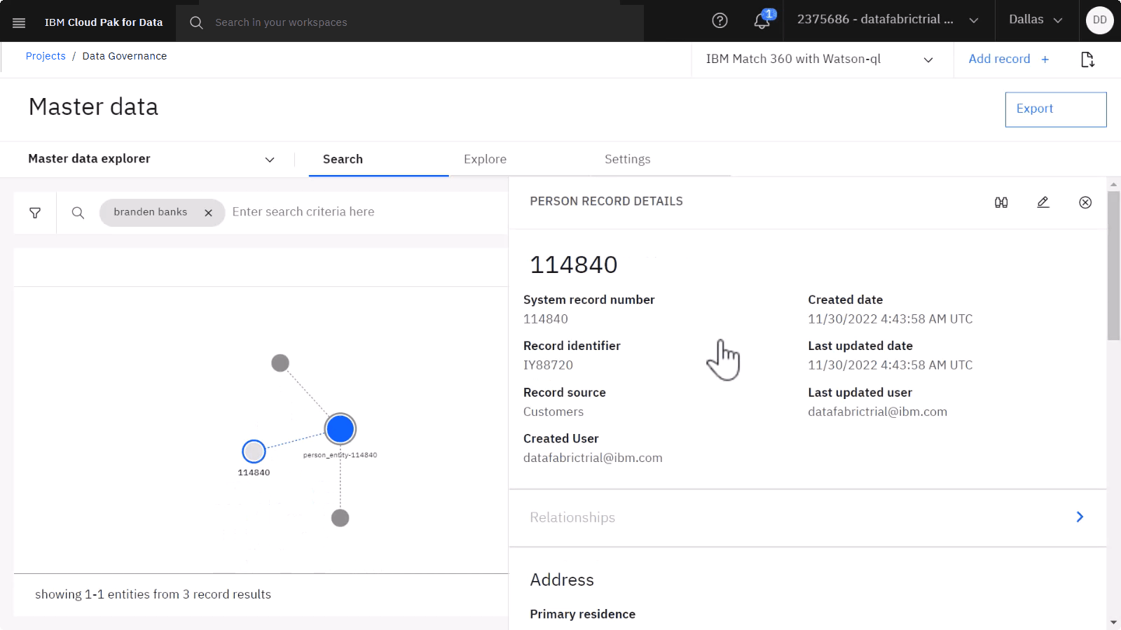 Explore graph