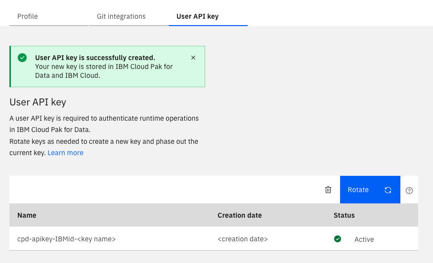 Generated task credentials