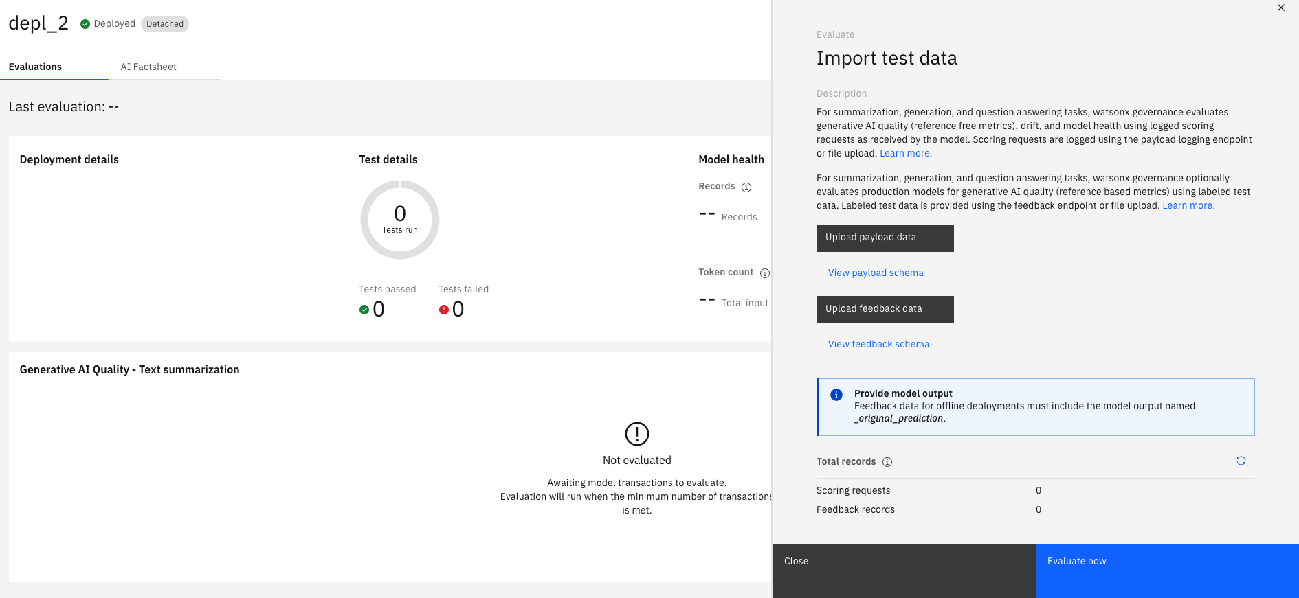 Import test data